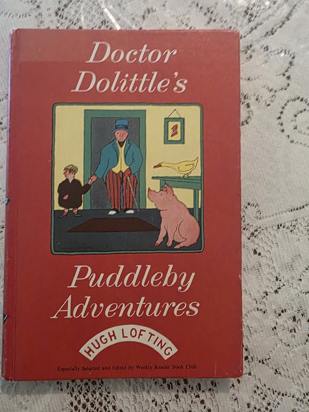 Vintage Doctor Dolittle's Puddleby Adventures Hugh Lofting  Book Club Edition